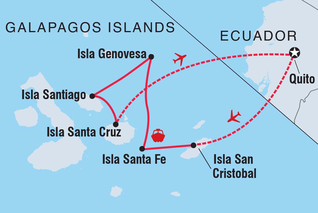 Trip route map