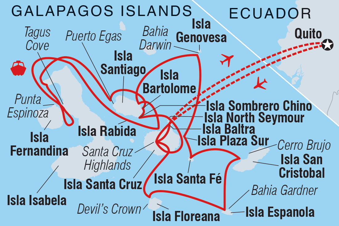 Trip route map