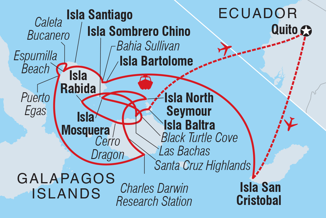 Trip route map