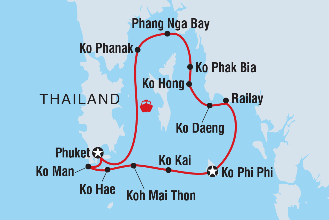 Trip route map
