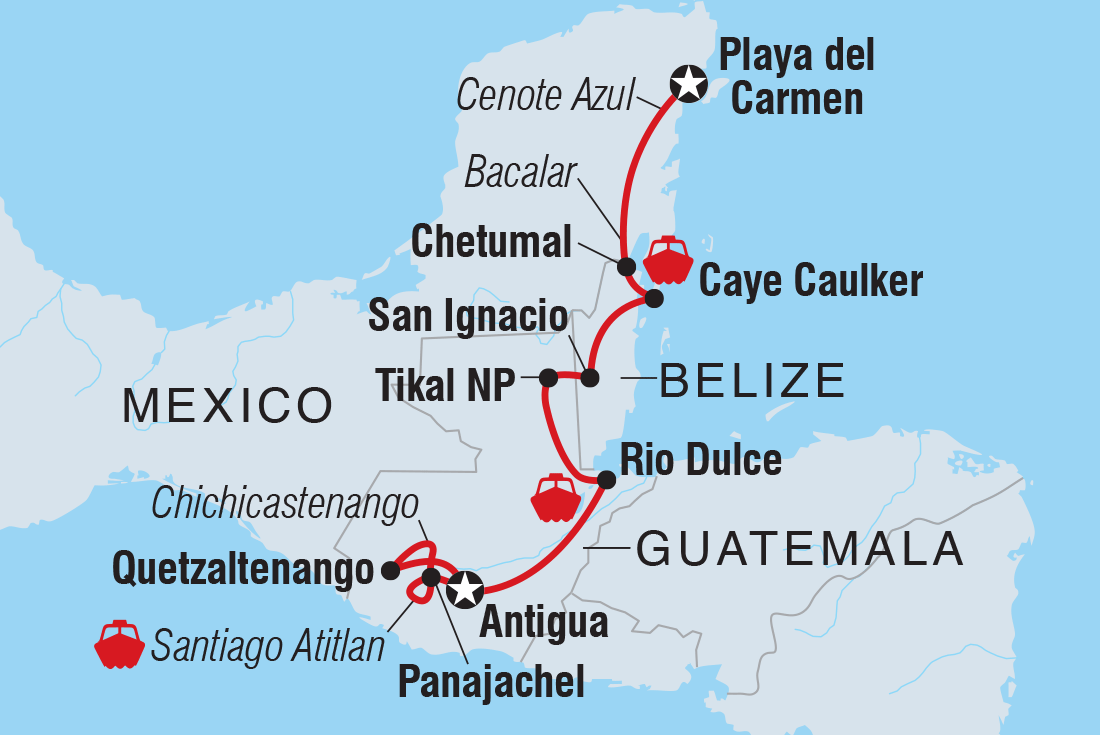 Trip route map