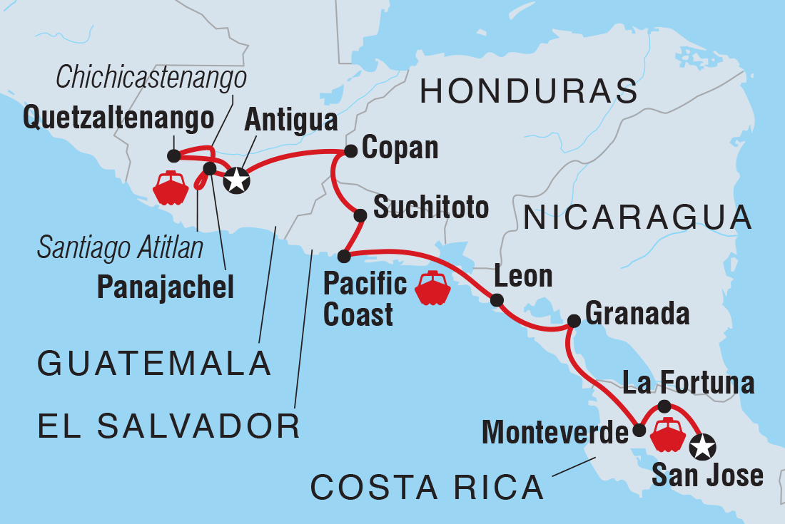 Trip route map