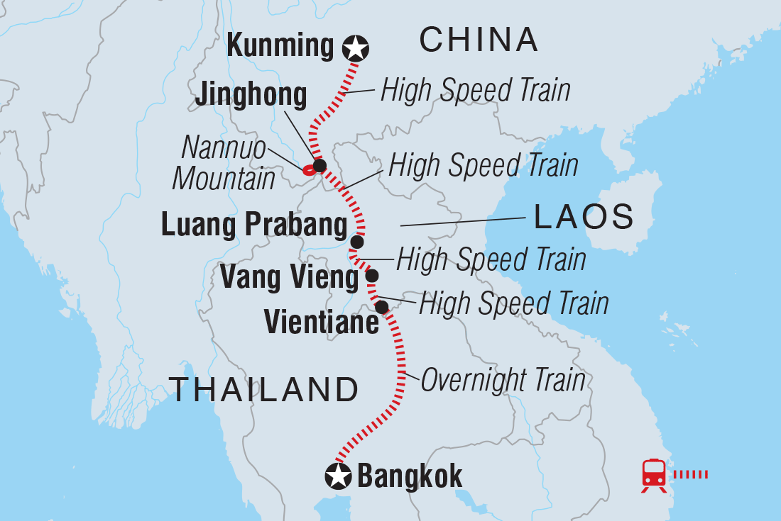 Trip route map