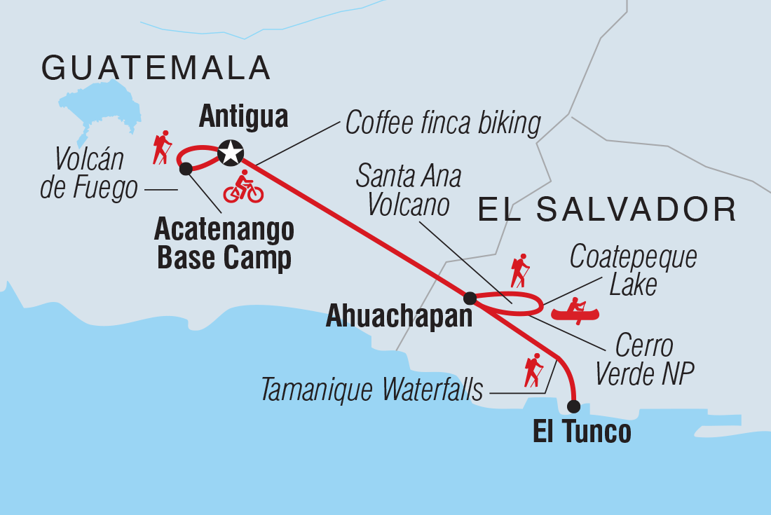 Trip route map