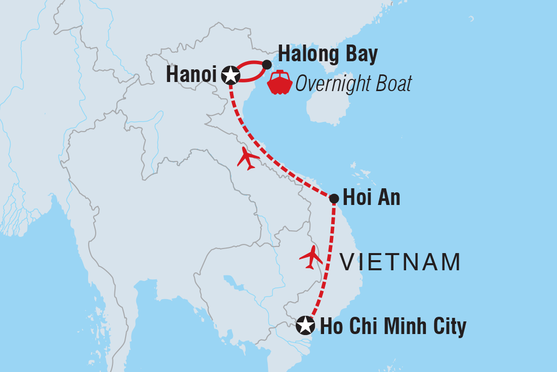 Trip route map