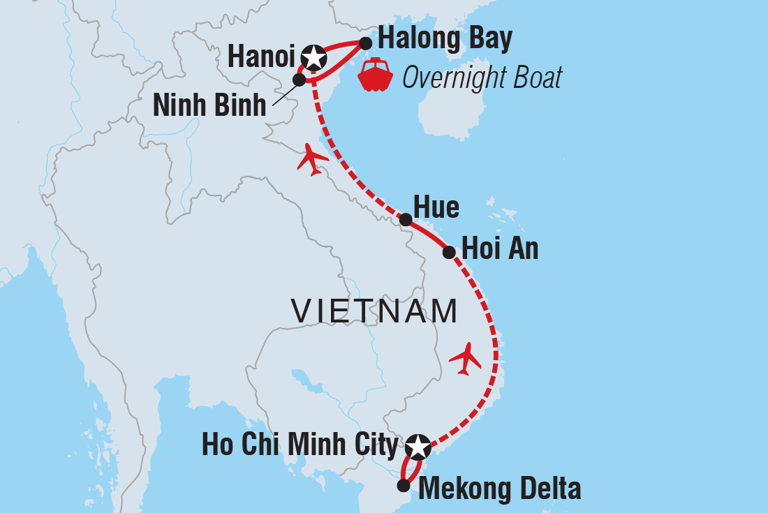 Trip route map
