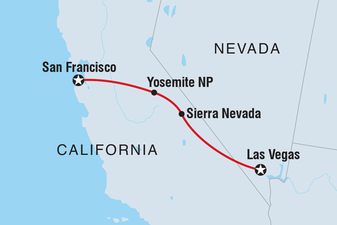 Trip route map