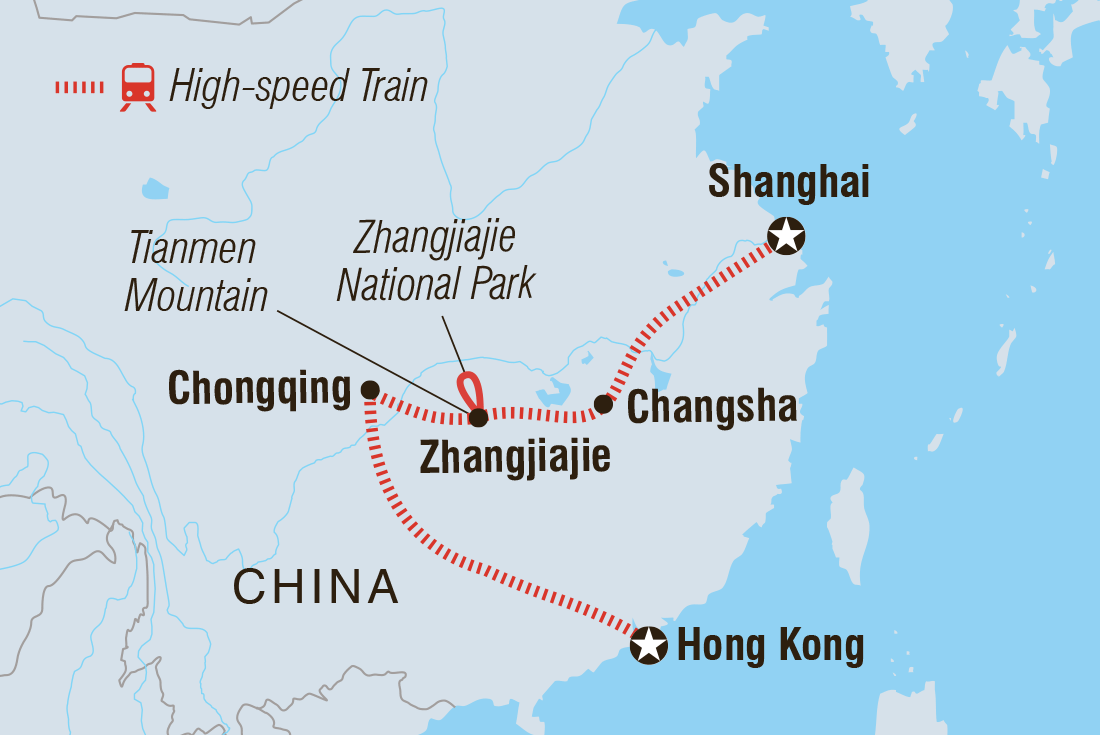 Trip route map