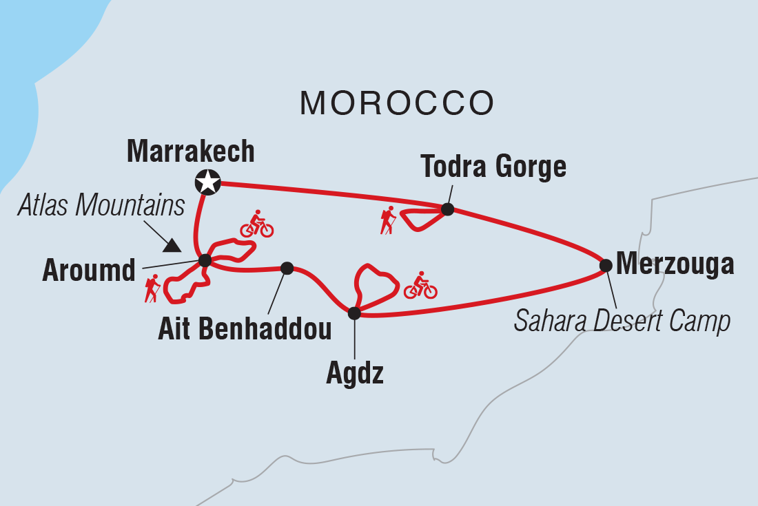 Trip route map
