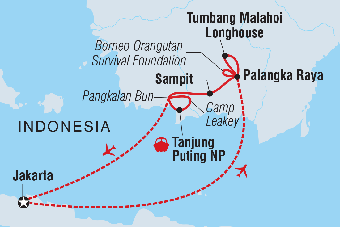Trip route map
