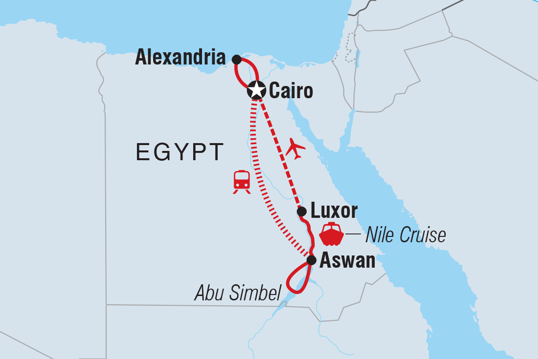 Trip route map