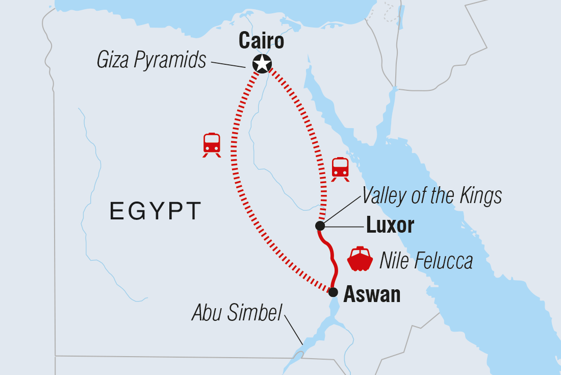 Trip route map