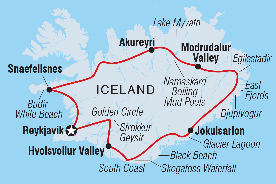Trip route map