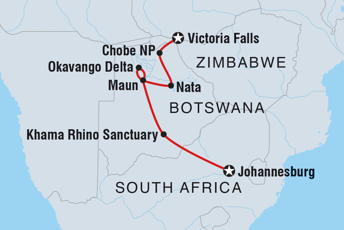 Trip route map