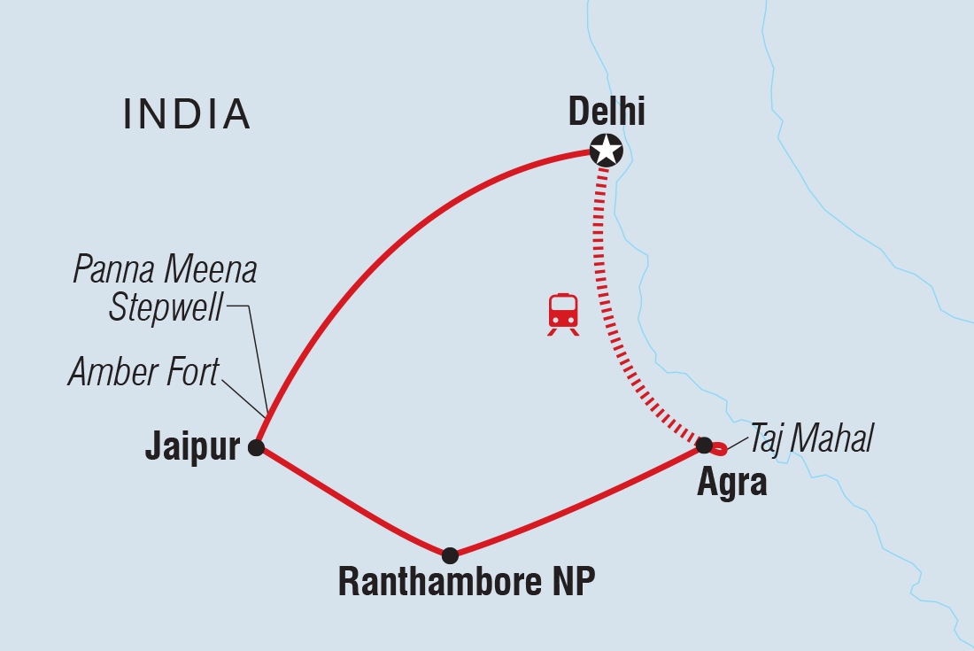 Trip route map