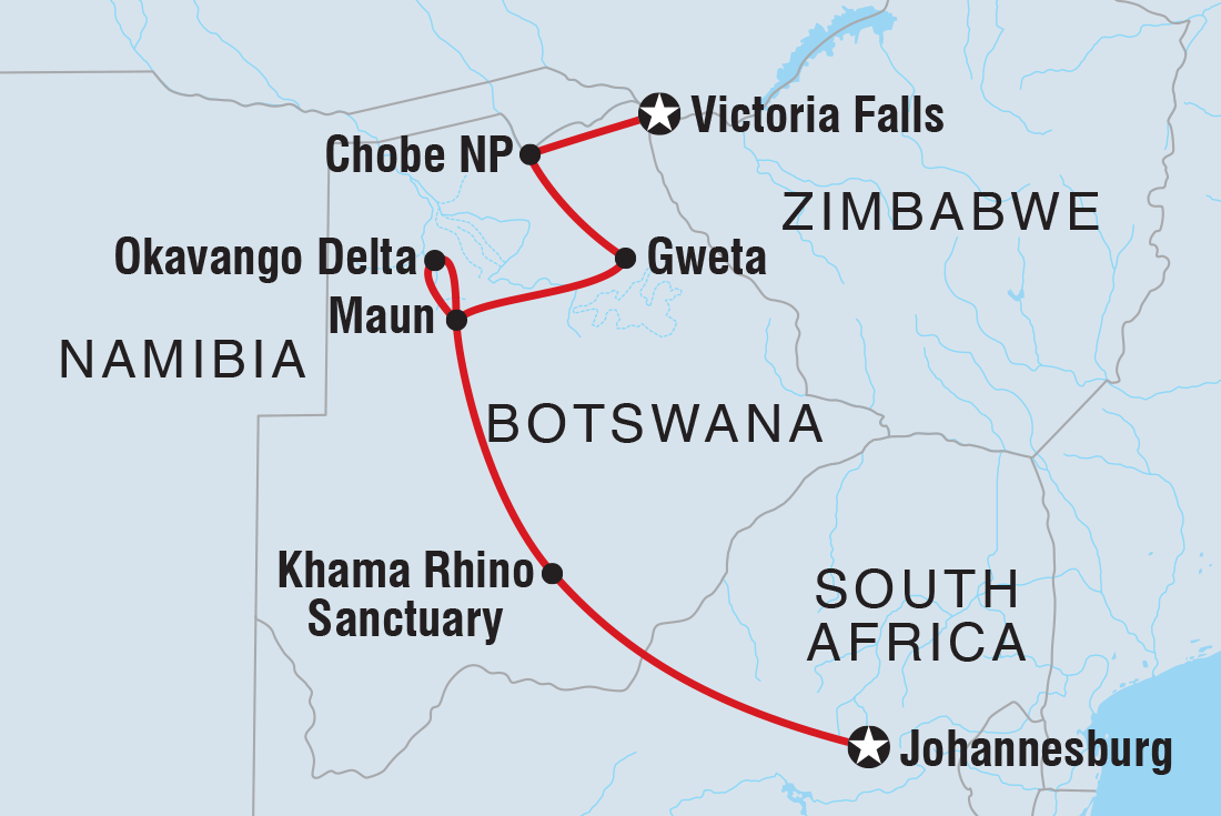 Trip route map