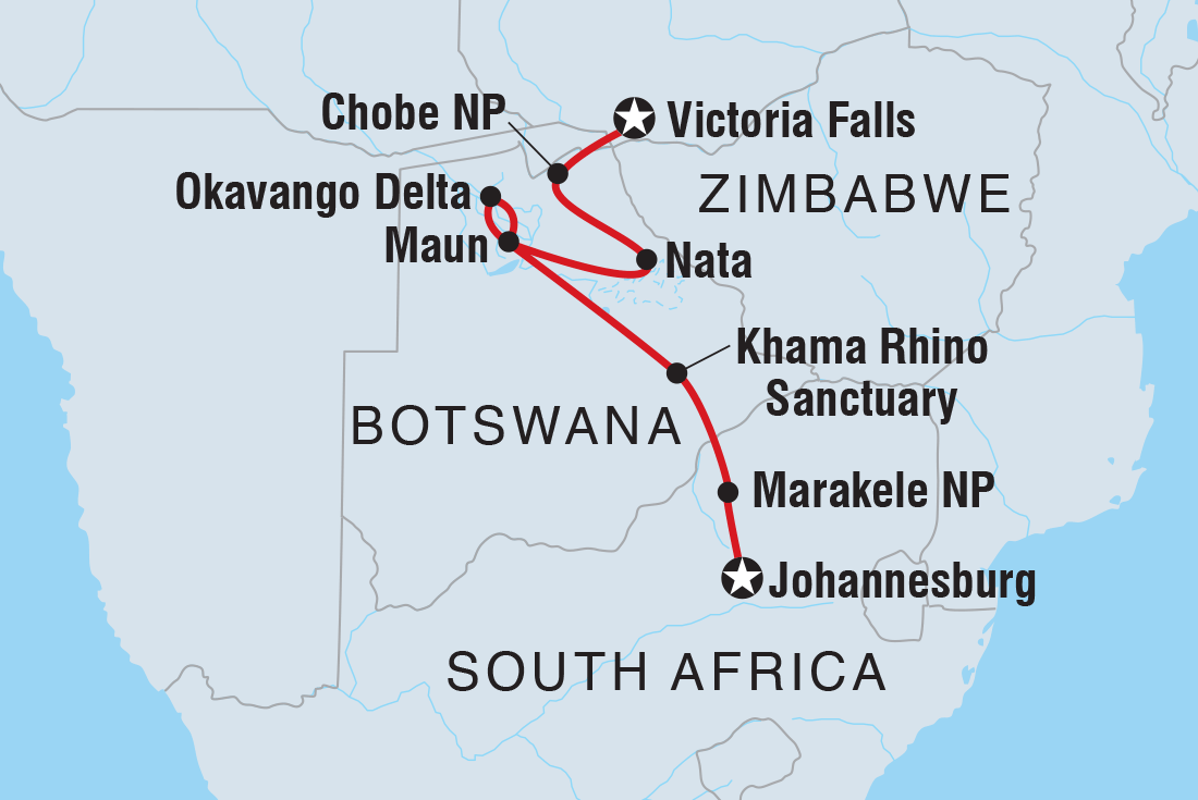 Trip route map