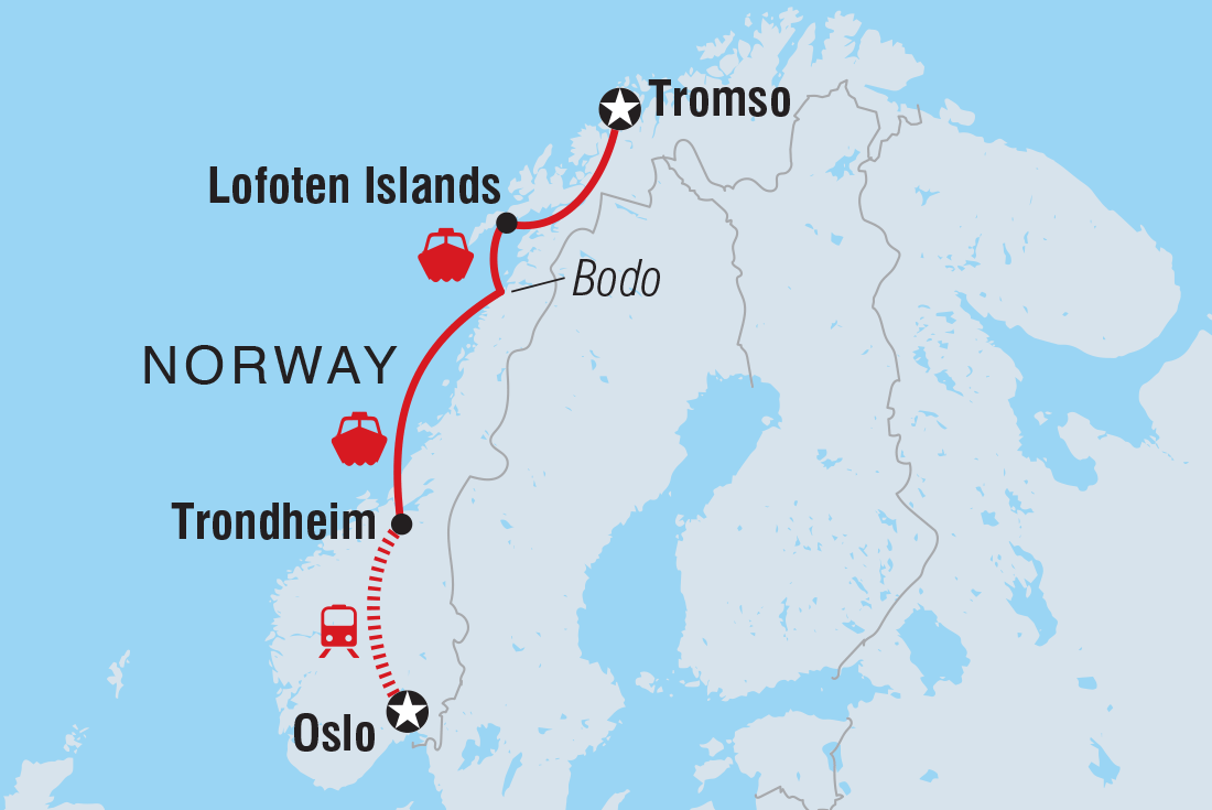 Trip route map