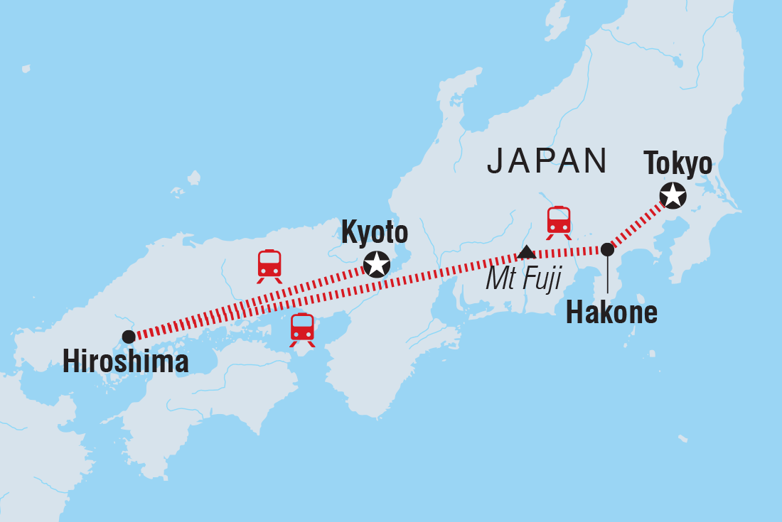 Trip route map