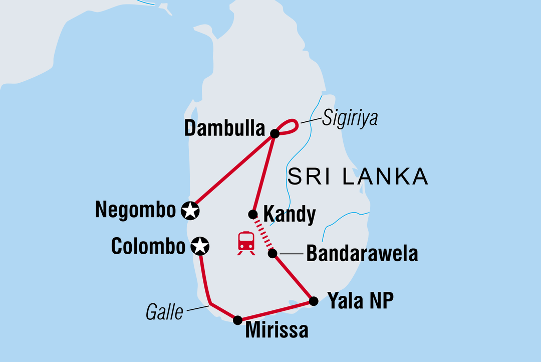Trip route map