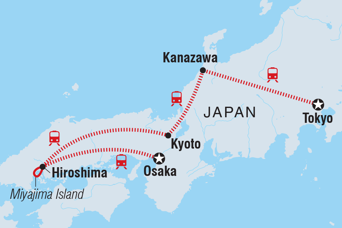 Trip route map
