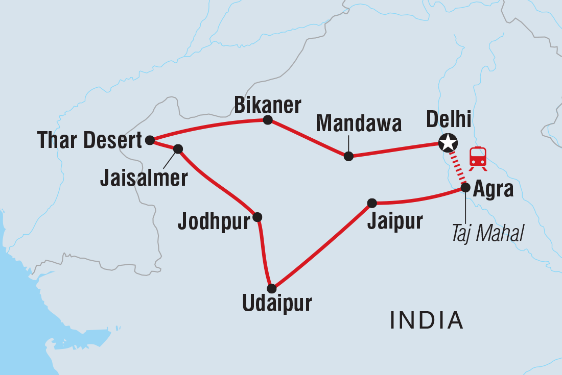 Trip route map