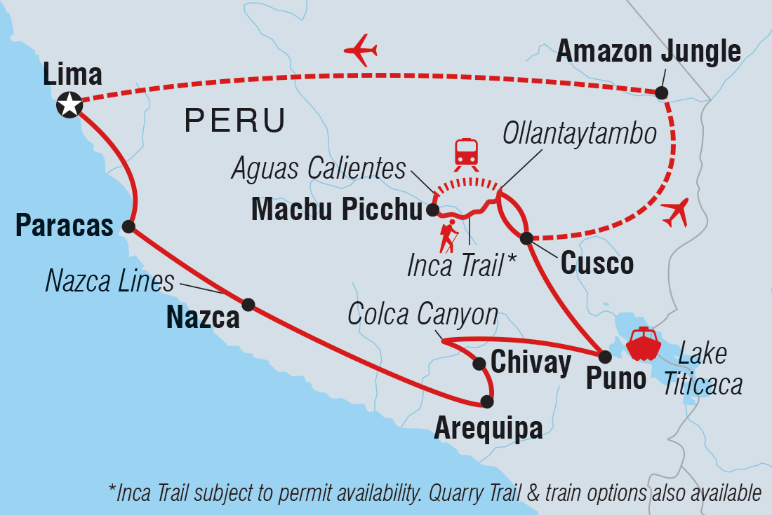 Trip route map