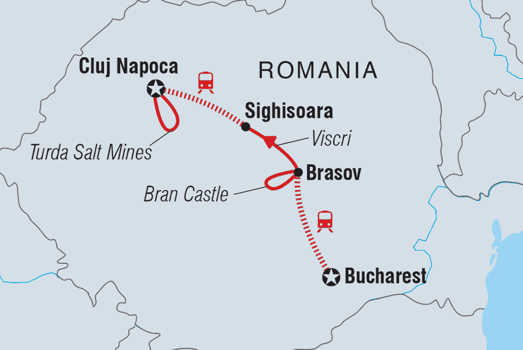 Trip route map