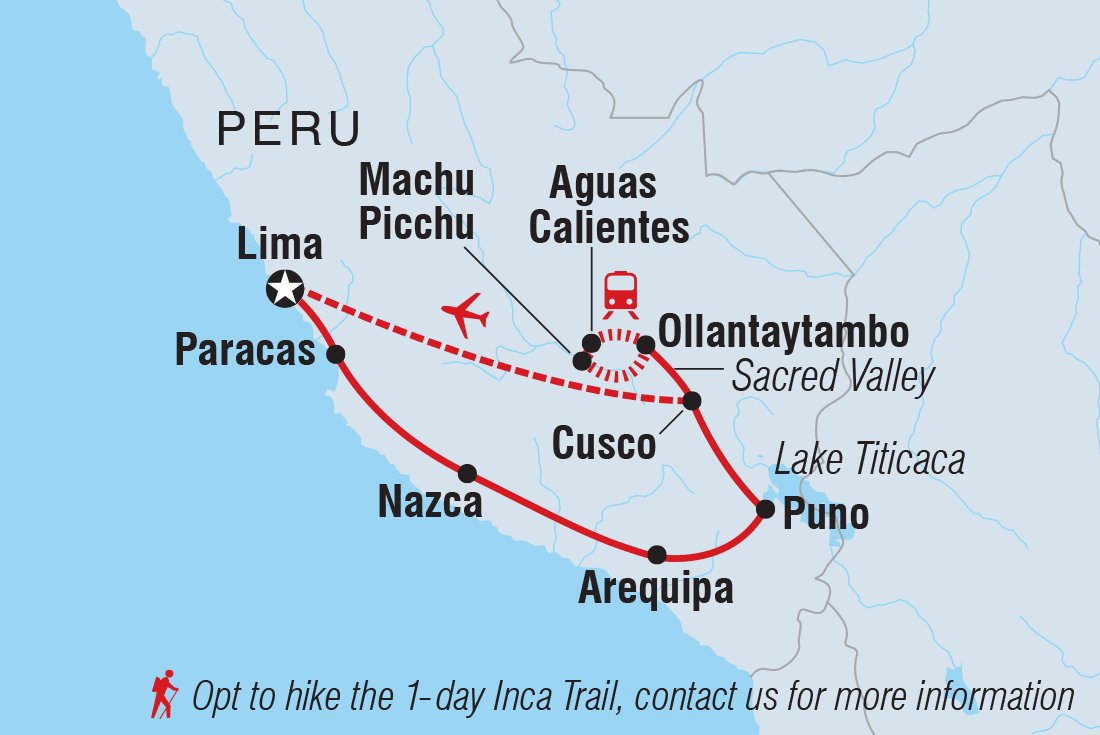 Trip route map