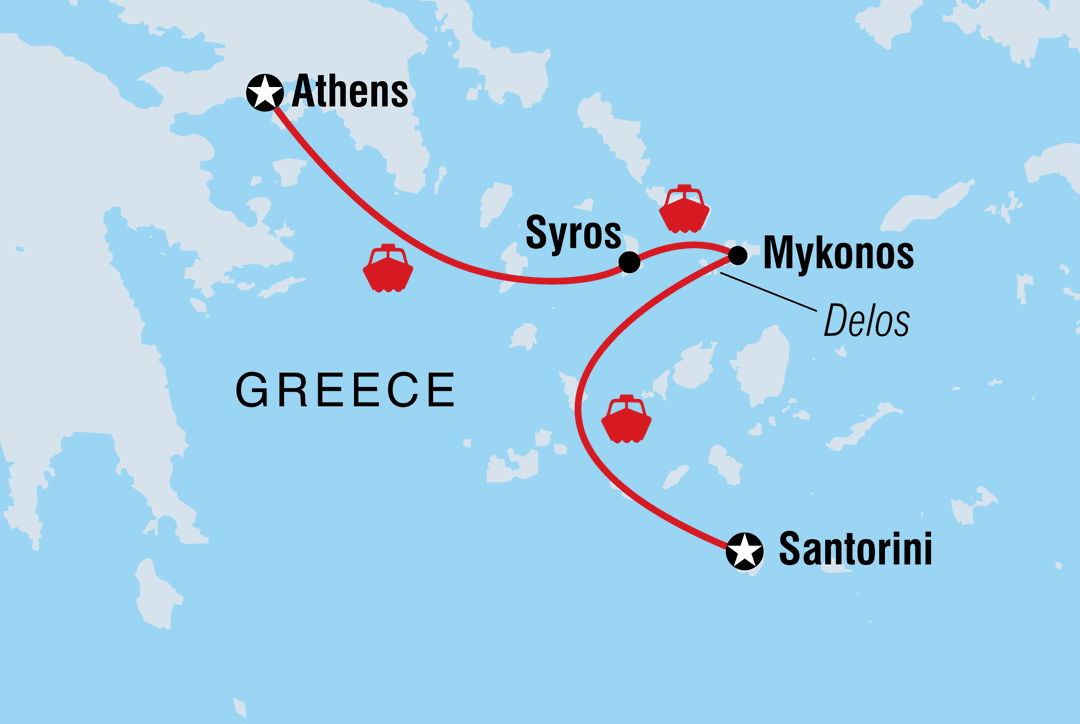 Trip route map
