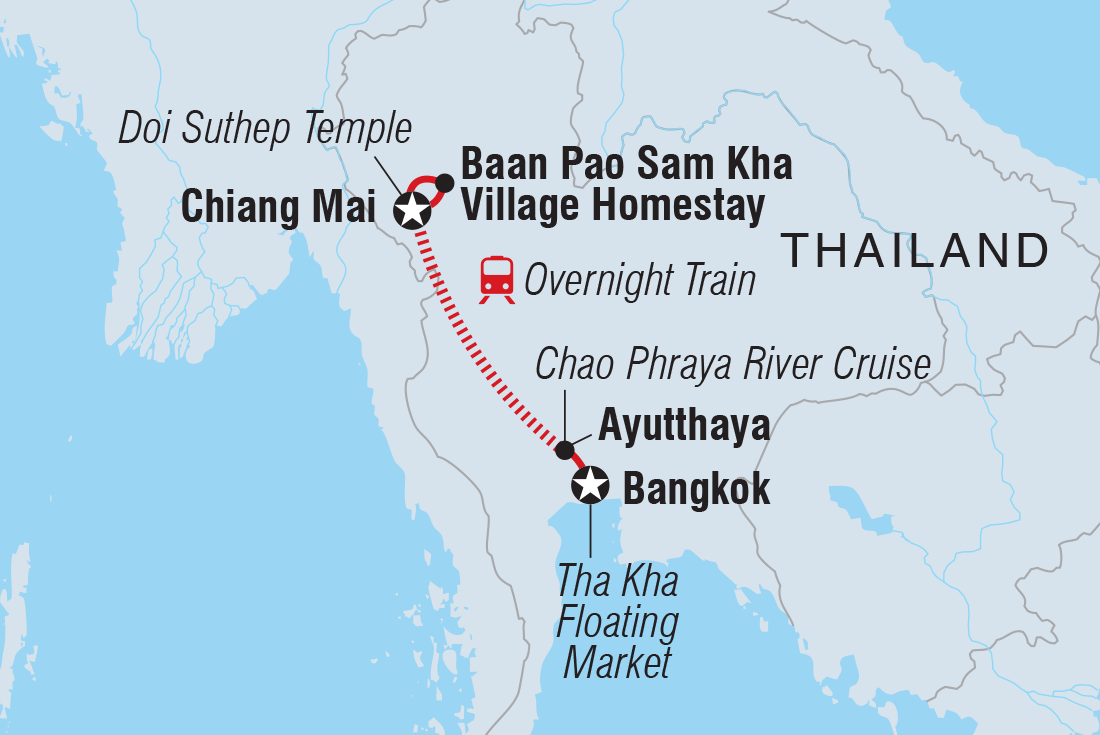 Trip route map
