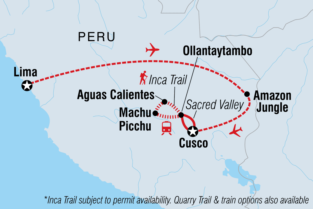 Trip route map
