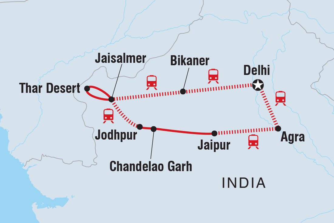 Trip route map