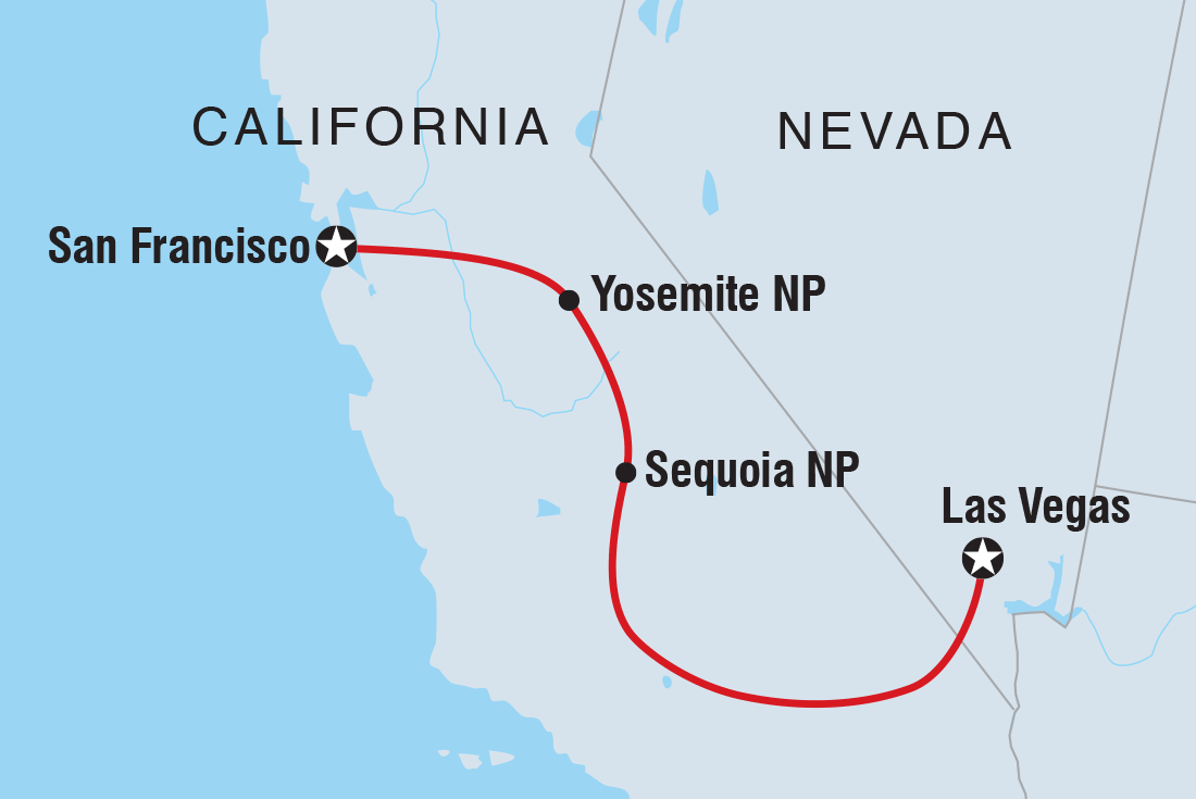 Trip route map