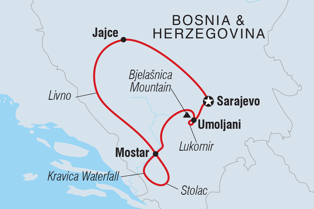 Trip route map