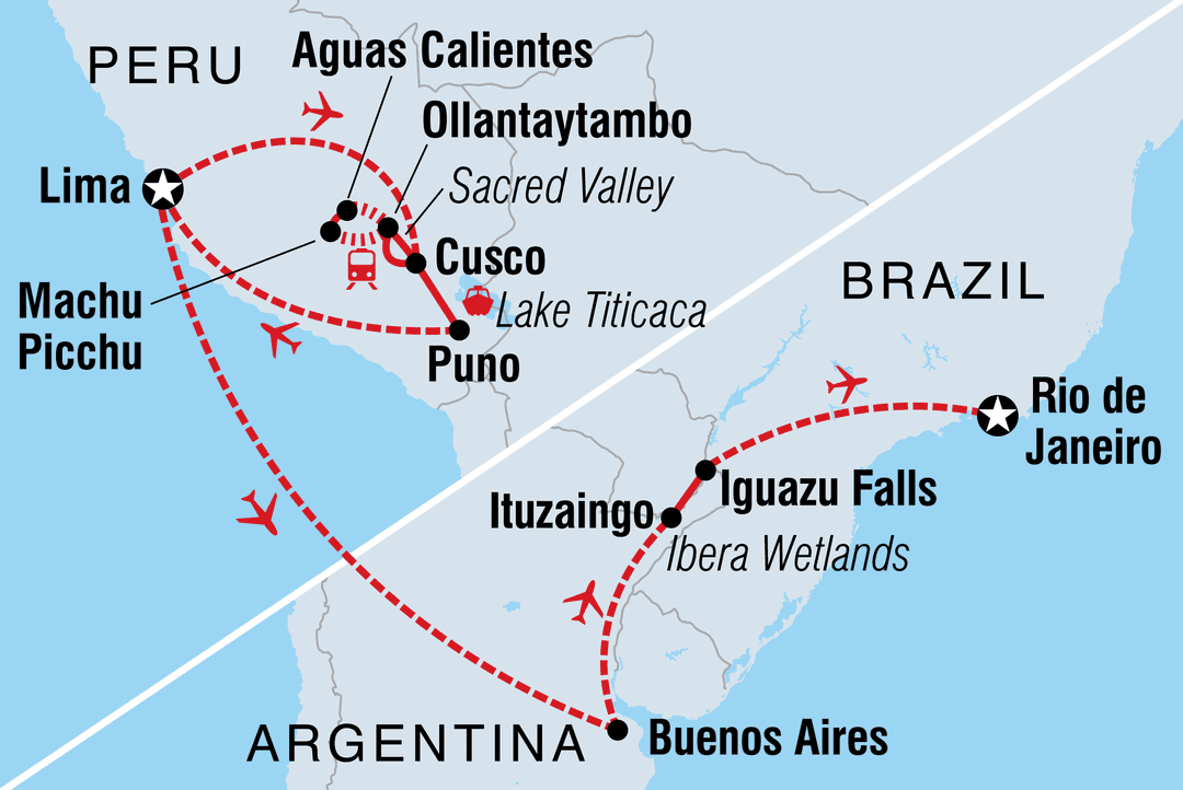 Trip route map