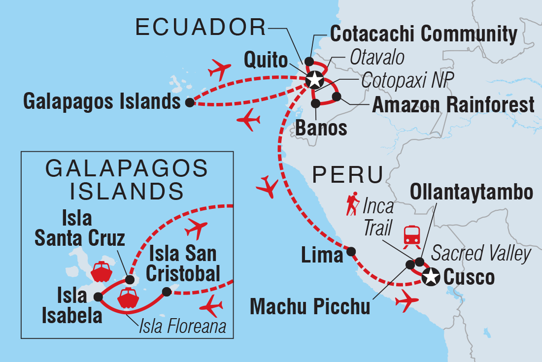 Trip route map