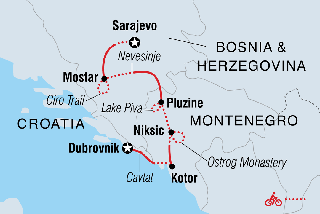 Trip route map