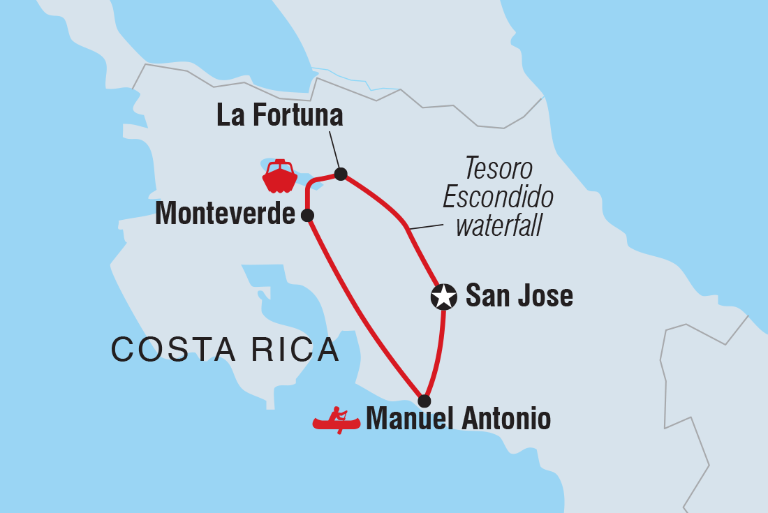 Trip route map