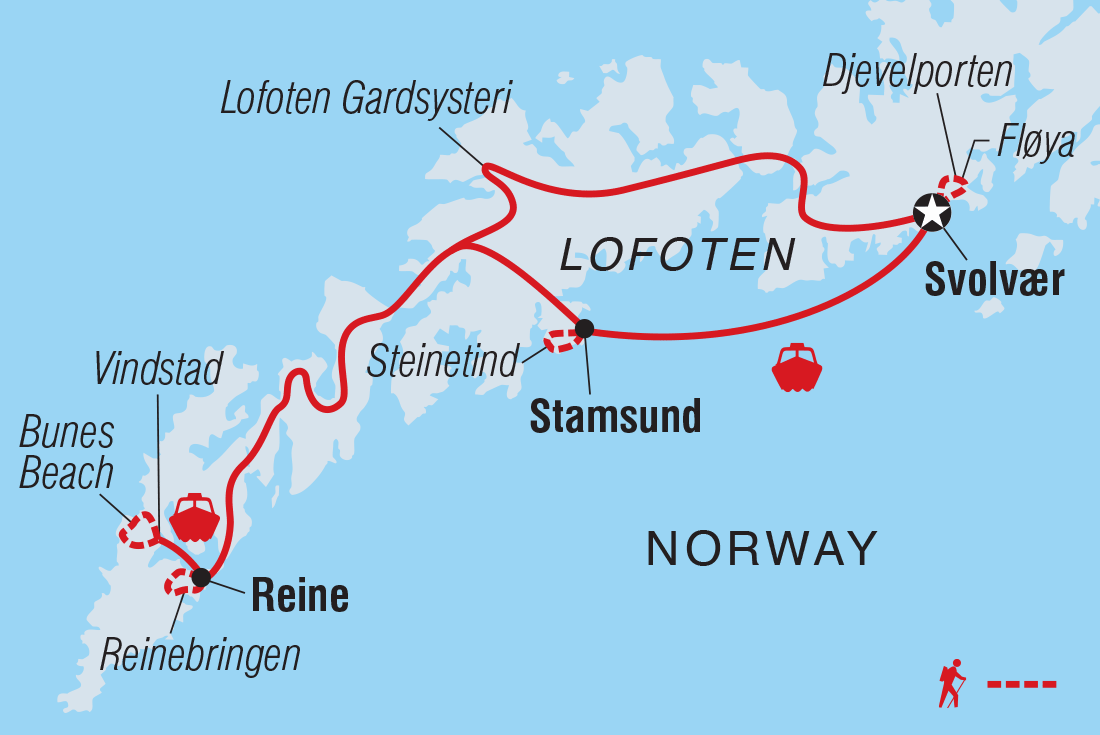 Trip route map