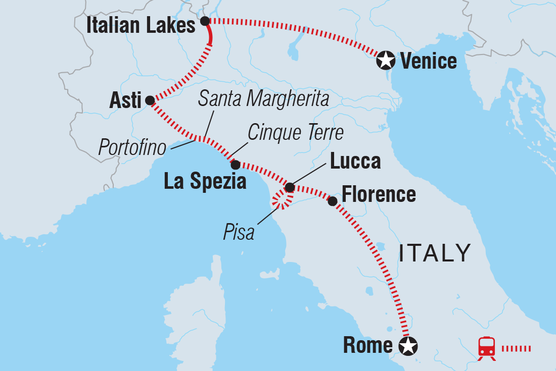 Trip route map