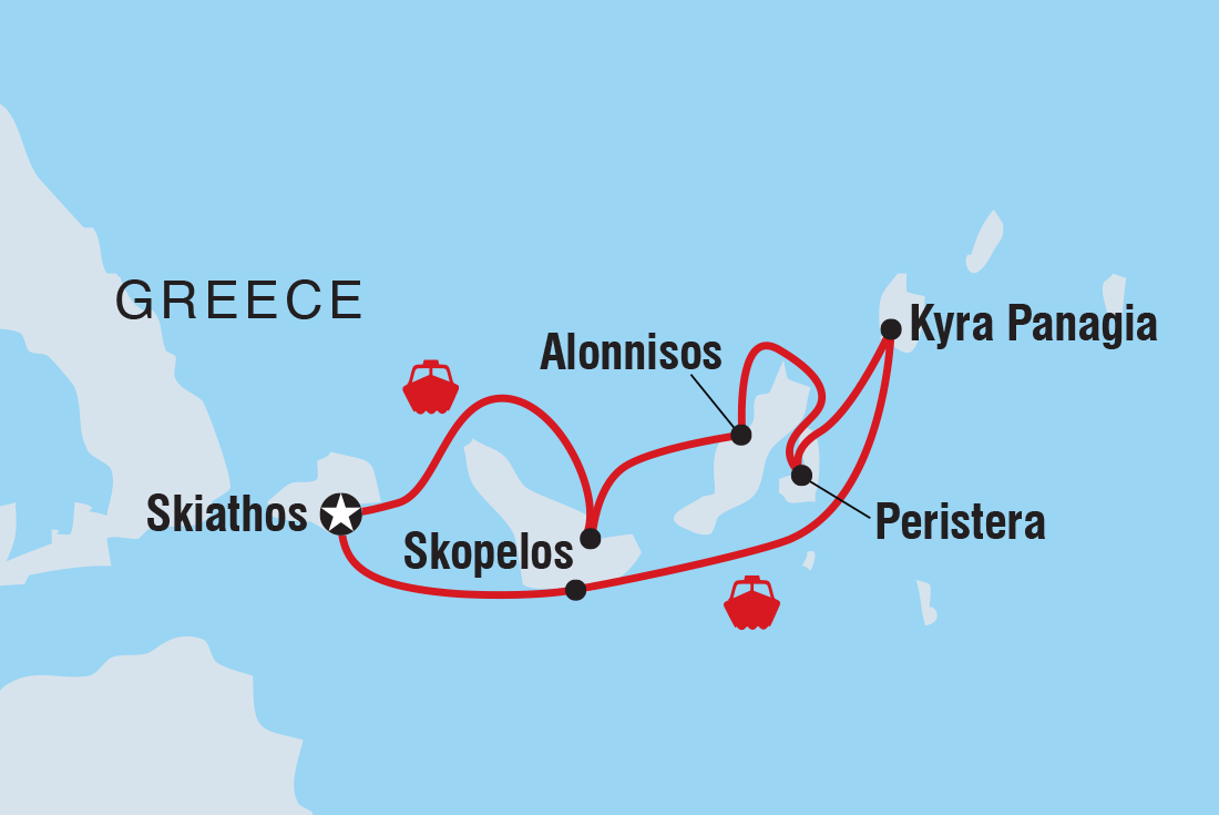 Trip route map