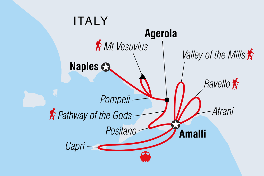 Trip route map