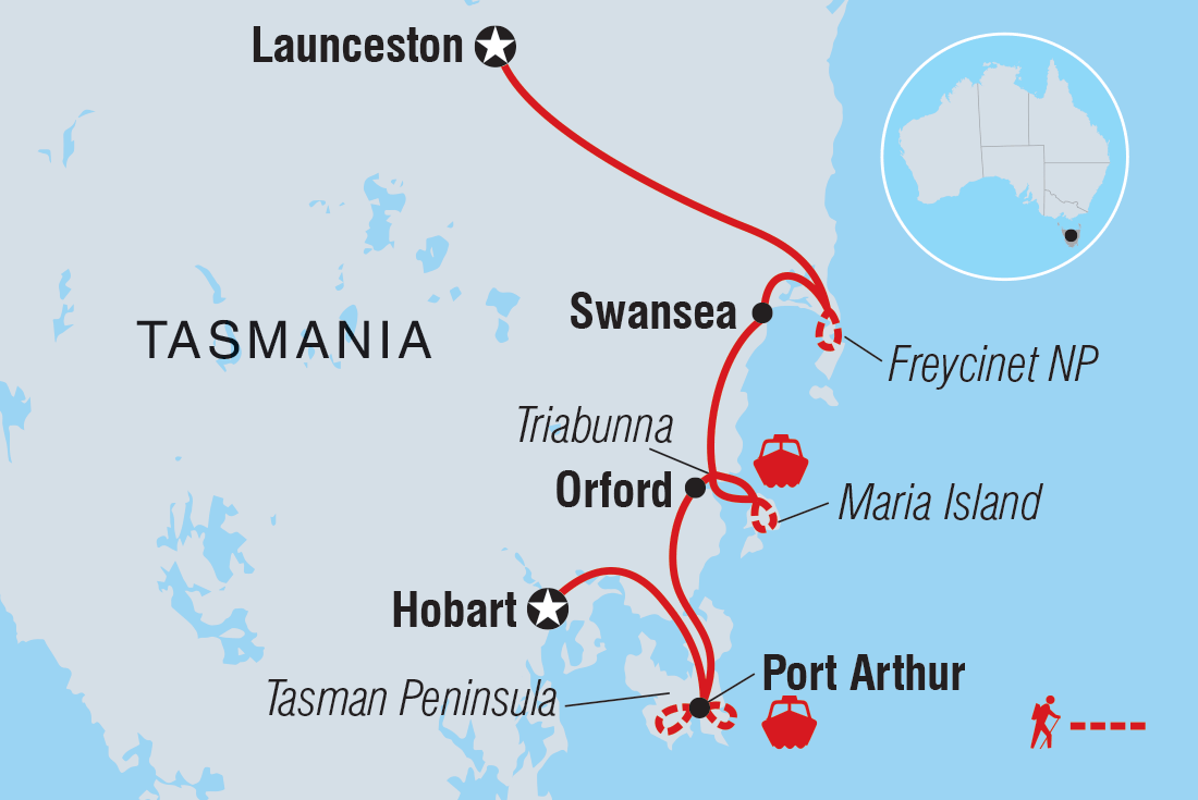 Trip route map