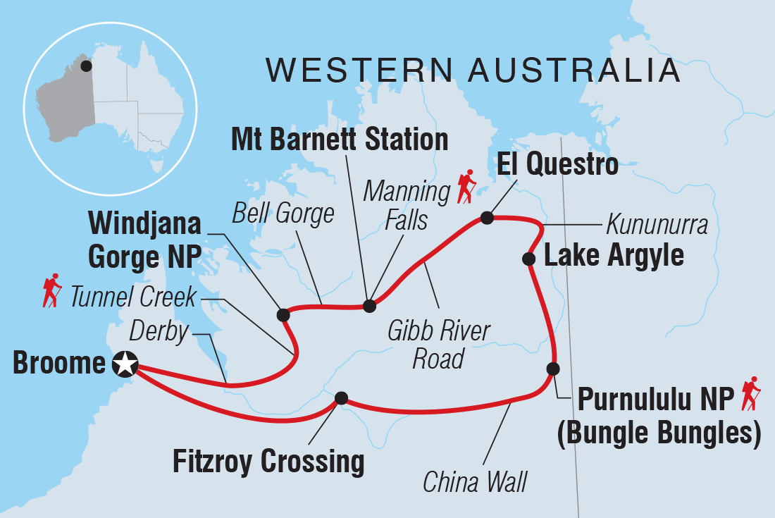 Trip route map