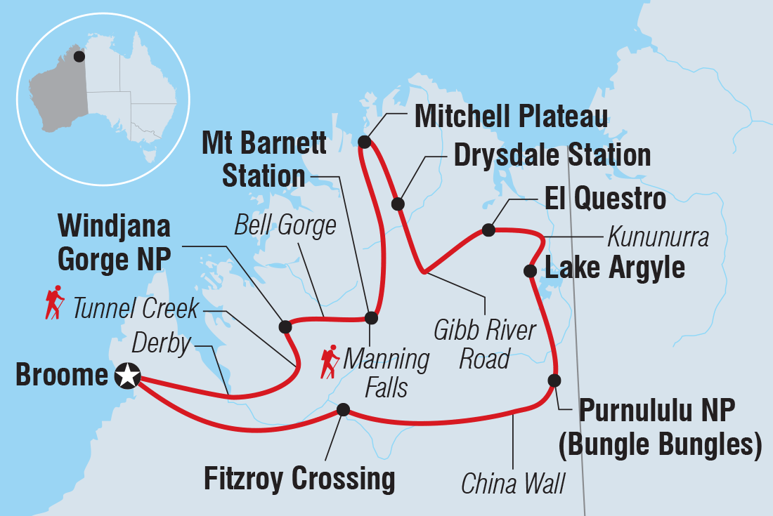 Trip route map
