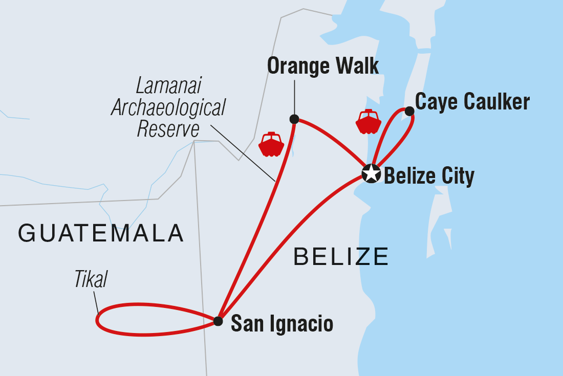 Trip route map
