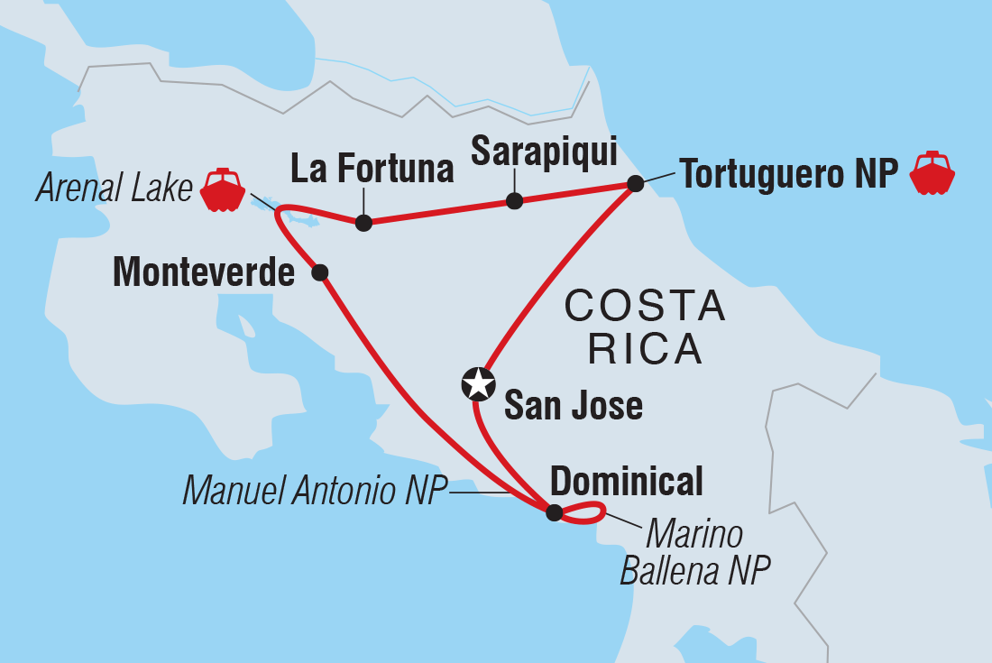 Trip route map