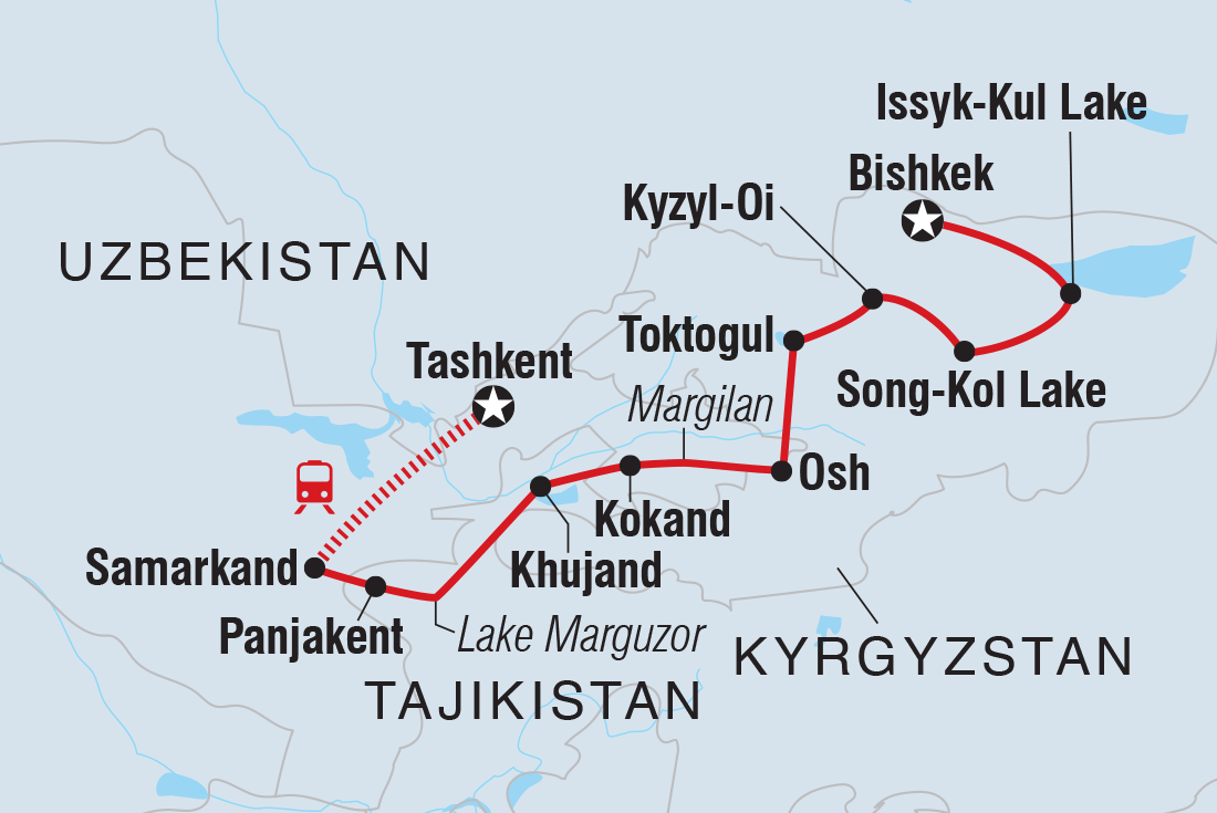 Trip route map