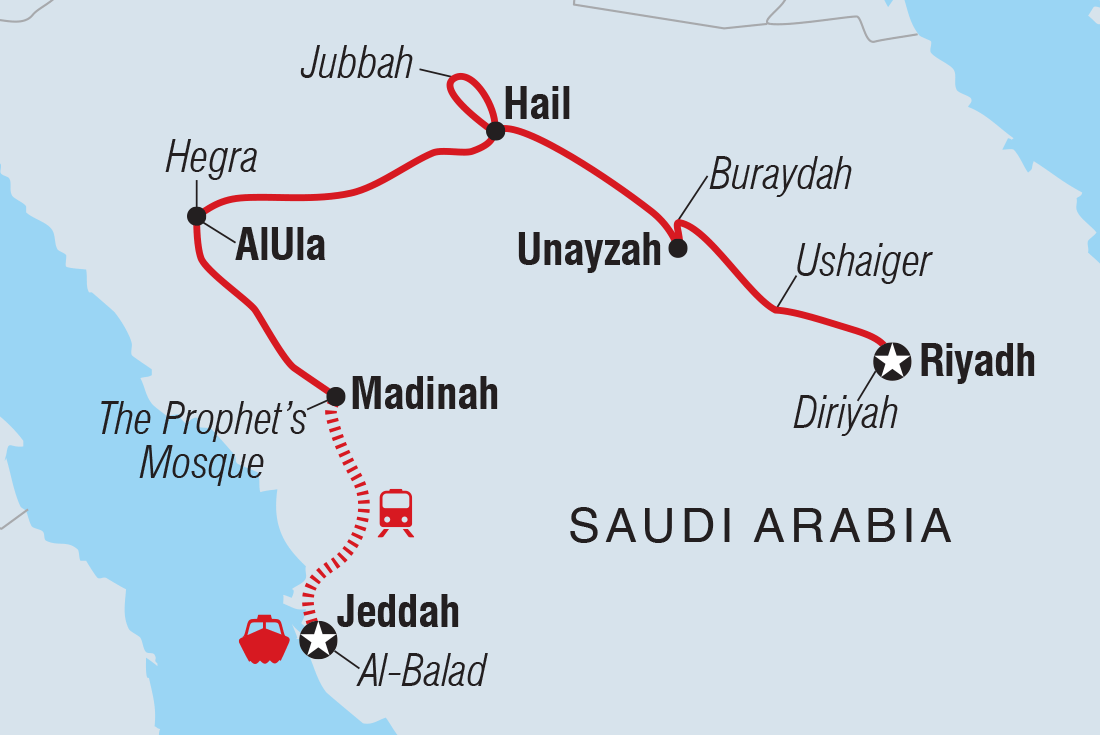 Trip route map